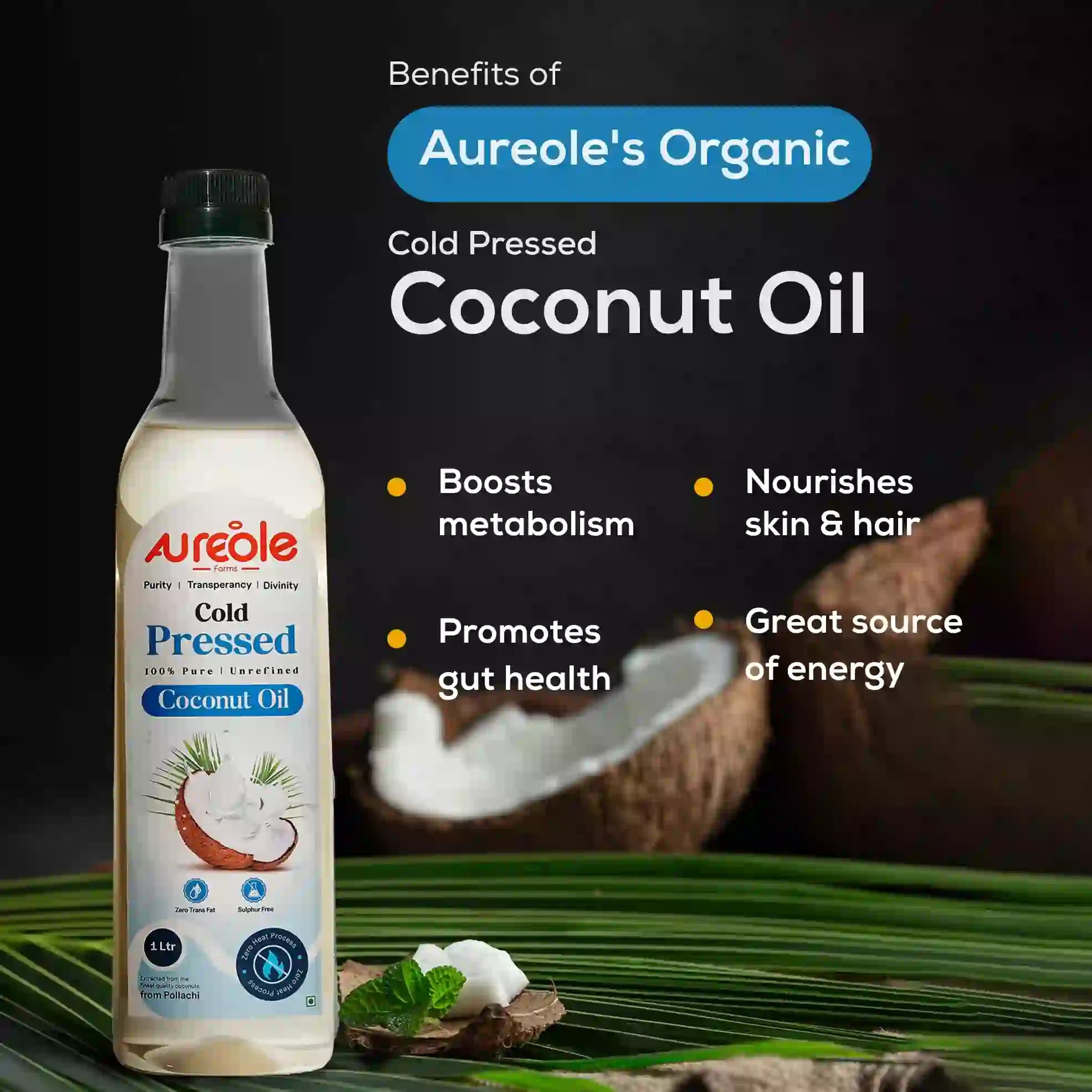 coconut oil 1 litre price