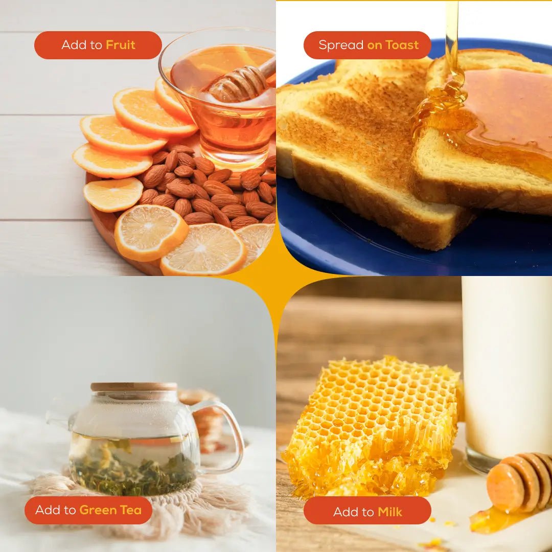 Ayurvedic Wellness Combo: Raw Organic Honey + Organic A2 Ghee