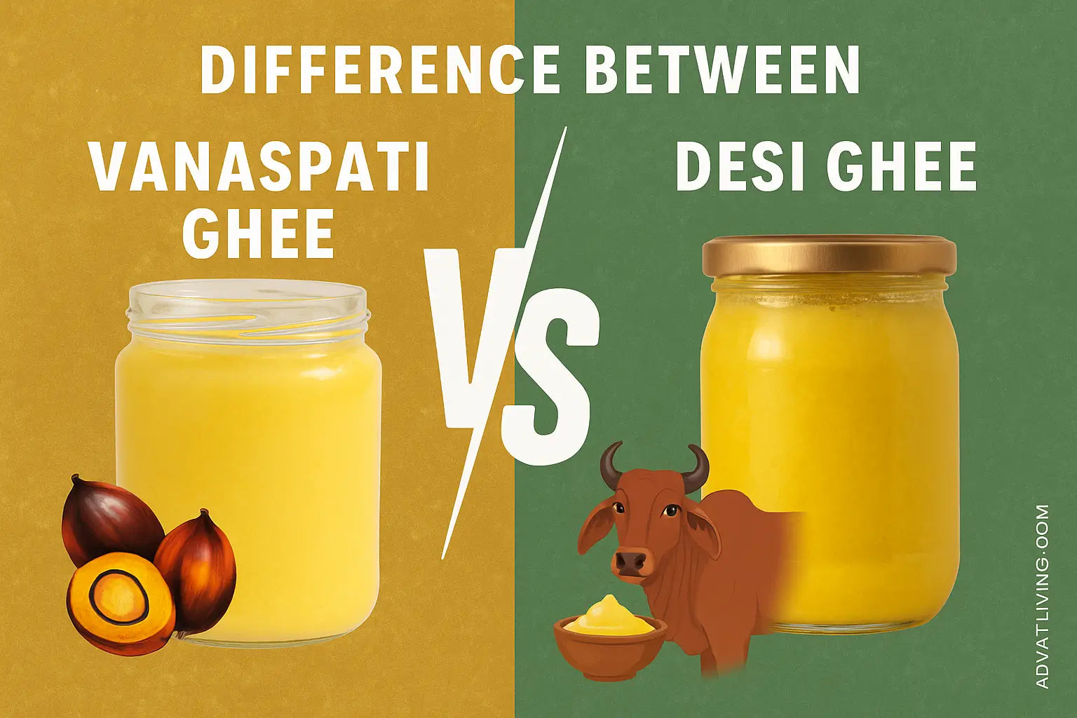Difference Between Vanaspati Ghee and Desi Ghee