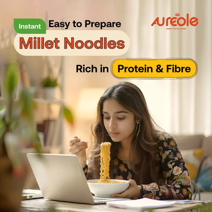 High Protein Instant Foxtail Millet Noodles for Kids & Adults | Low Calorie | No Maida, Zero Preservatives, Zero Oil & No MSG