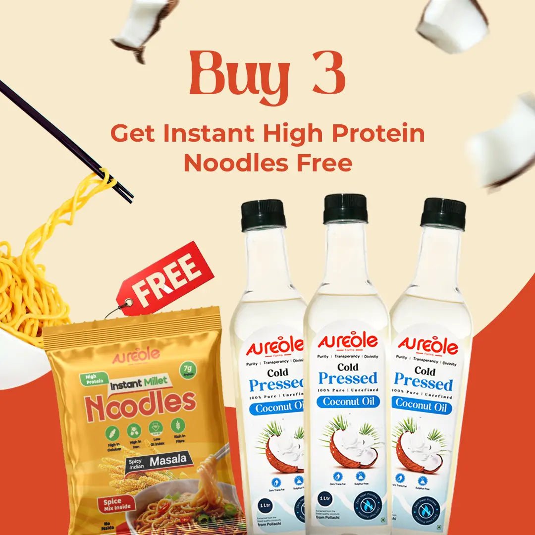 Cold Pressed Coconut Oil – 100% Pure, Organic & Unrefined | Ideal for Cooking, Hair Care & Skin