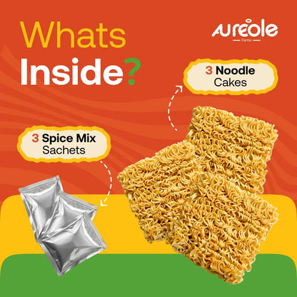 High Protein Instant Foxtail Millet Noodles for Kids & Adults | Low Calorie | No Maida, Zero Preservatives, Zero Oil & No MSG