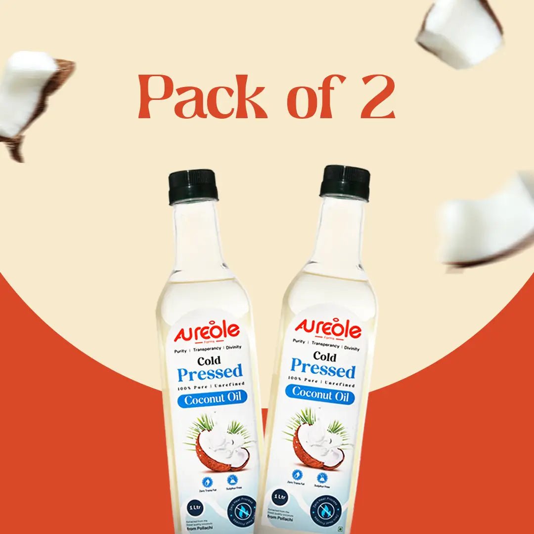 Cold Pressed Coconut Oil – 100% Pure, Organic & Unrefined | Ideal for Cooking, Hair Care & Skin